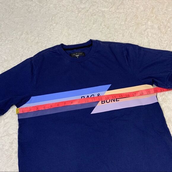 🚨 Rag & Bone Glitch Logo Cotton Tee - Picture 8 of 9